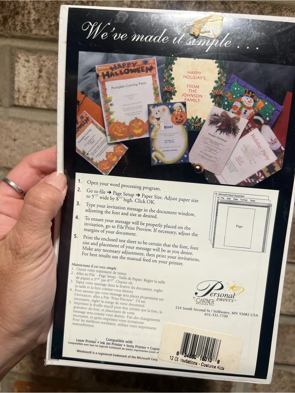 Vintage Halloween vote pad / invitations